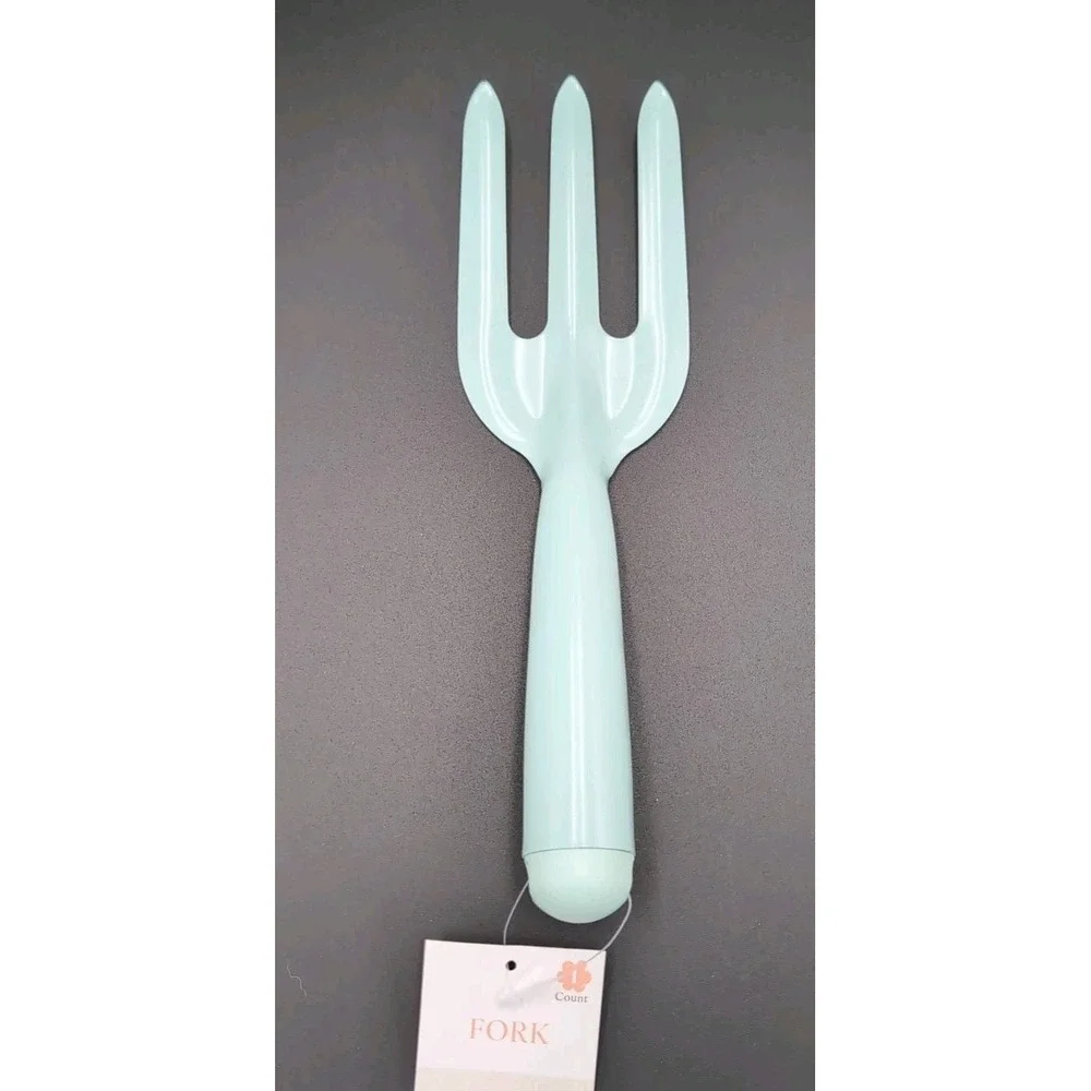 Handheld metal garden fork